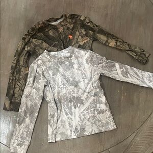 Abercrombie Kids Camouflage Long Sleeve Tees - Brown and Gray